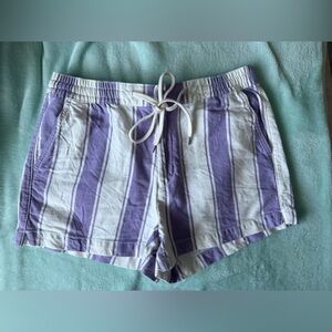 American Eagle Outfitters Lavender and White Shorts